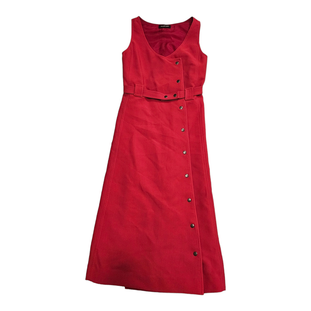 Jill Stuart Red Size 4 Sleeveless Snap Up Dress